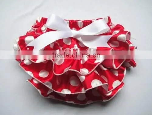 Trade Assurance Bow PP Pants Satin Infant Bow PP Pants