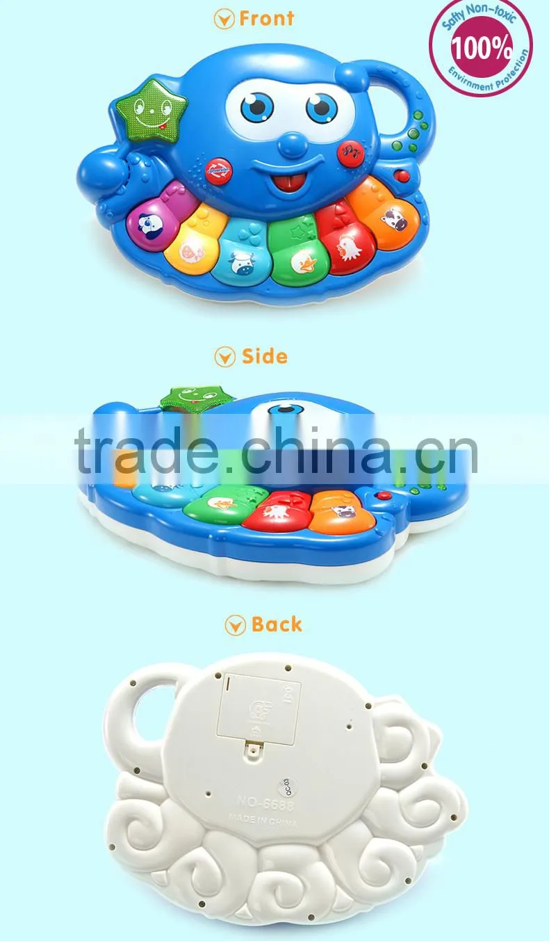 NO-6688 Music instrument education plastic piano toys, electric piano toys for kids