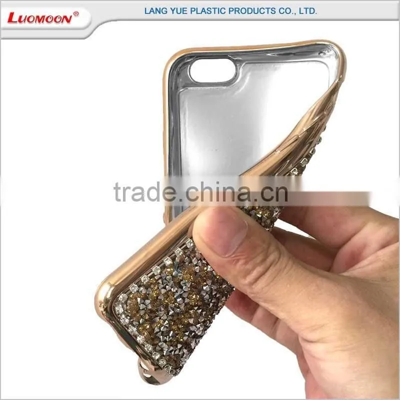 full diamond high light plating tpu back cover case for htc desire 728 828 626g 509D/506E/500 620/820 MINI/D820MU