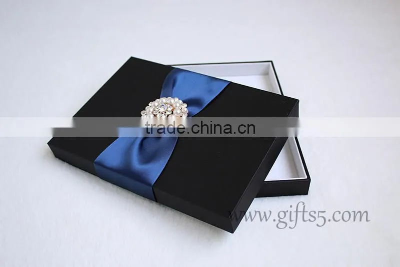 Black wedding invitation boxes wholesale
