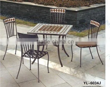 metal outdoor mosaic garden furniture