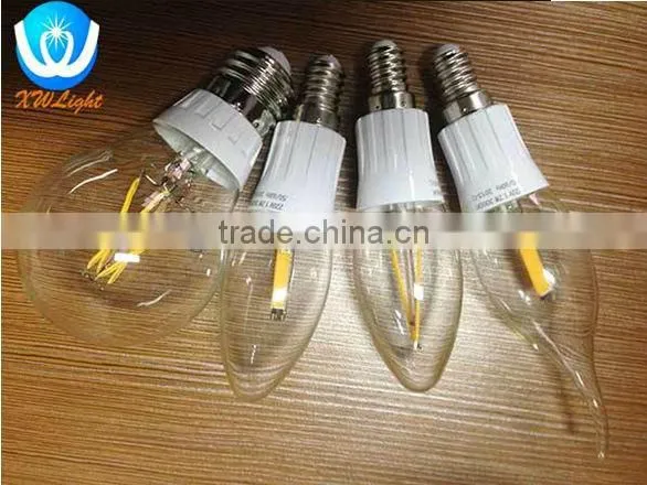 C35 2w 360 degree promotional price decorative 240v e14 filament leb bulbs