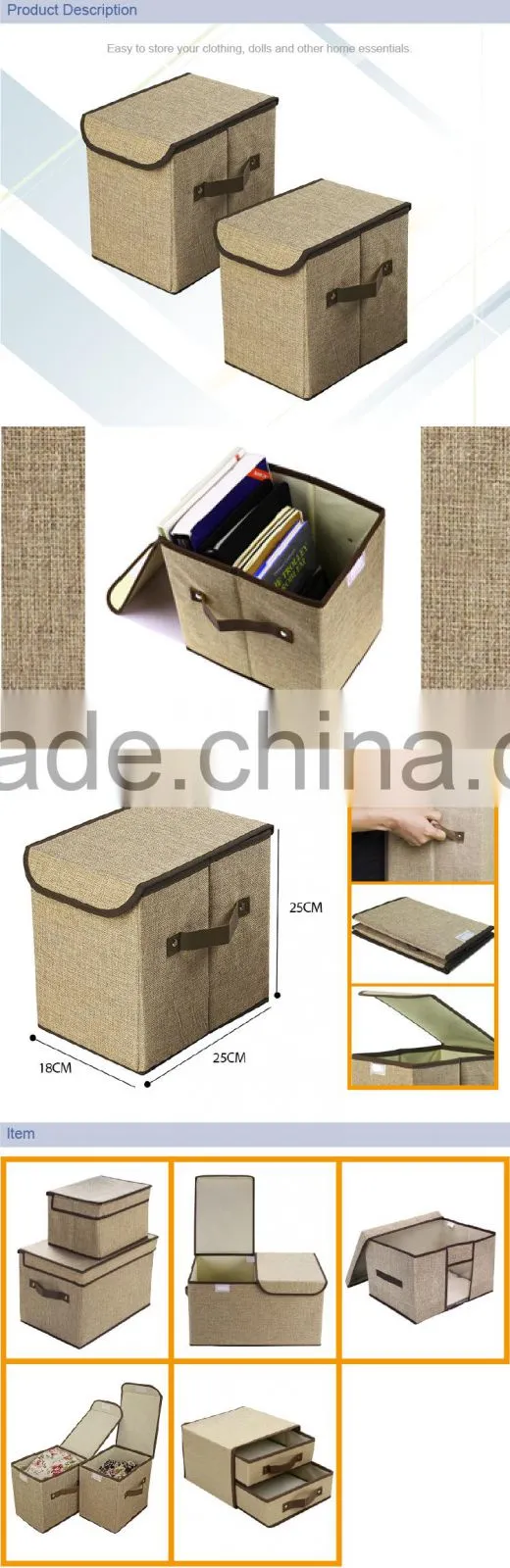 linen storage eco-friendly shower caddy 16x16x16 storage cube clothes storage boxes amazon fabric cosmetic organizer folding