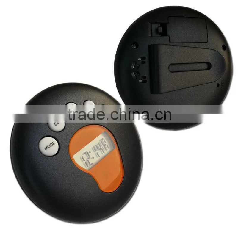High precise round shaped pedometer with Led light