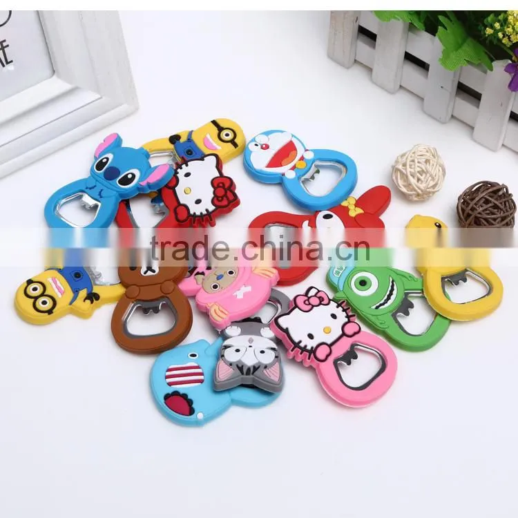 customized soft pvc beer bottle opener