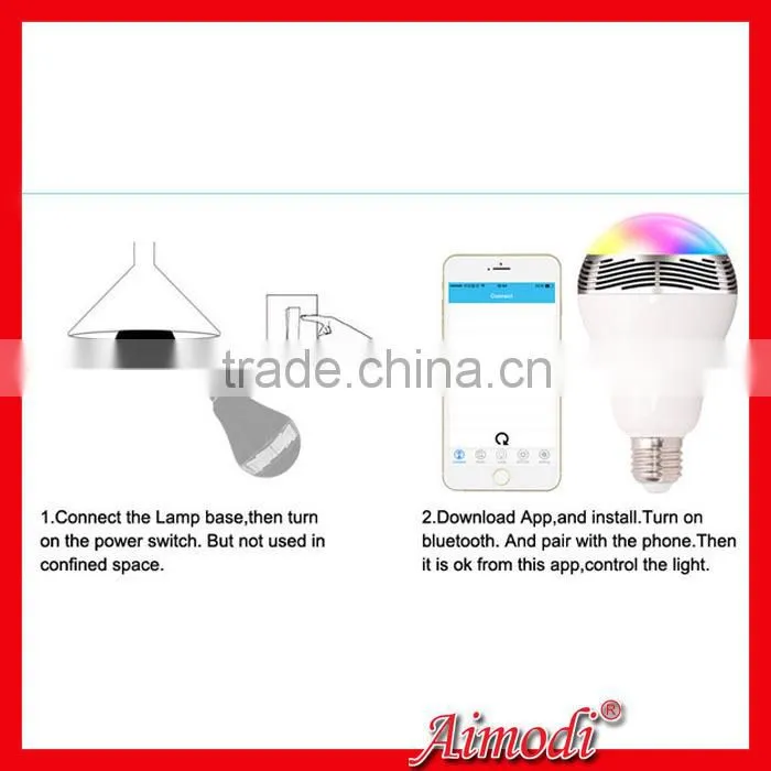 hot selling smart led bulb bluetooth led speaker for 2015 new market