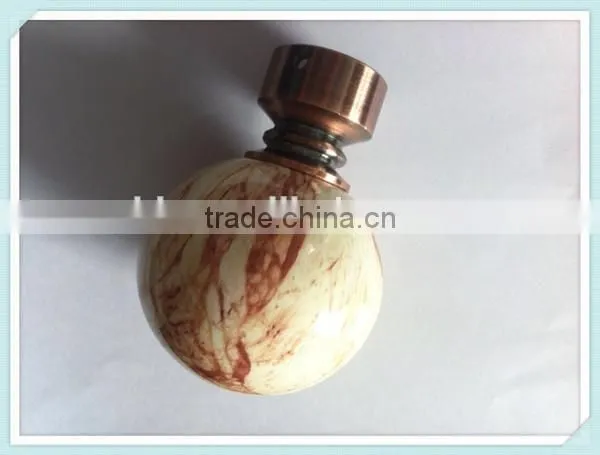 Amber Finial Curtain Pipe Cover,Resin Finials,Curtain Rod End Caps