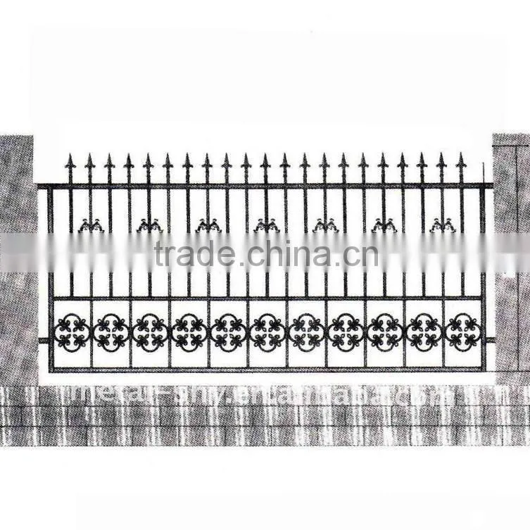 Decorative iron fecing
