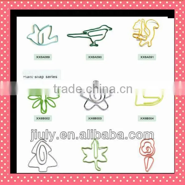 2014 metal clip fasteners custom logo metal paper clip