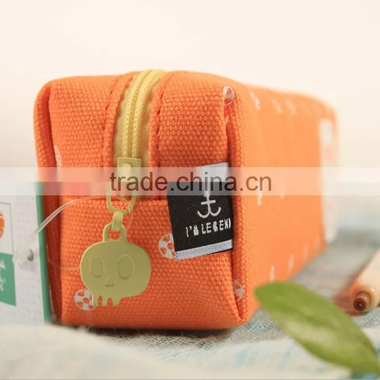 eco-friendly products custom canvas pencil case for kids