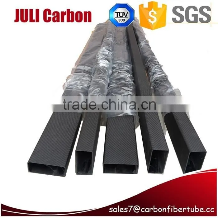 Military quaiity 3k carbon fiber square tube for military factory