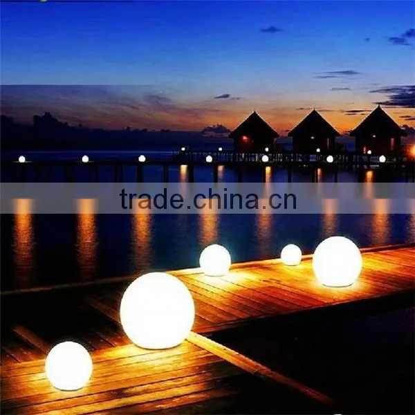 any size cheap plastic rgb color changing waterproof led pool ball