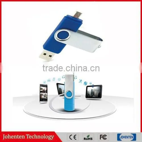 Promotional Dual Port Android Mobile OTG Cheap USB Flash Drives Wholesale with CE RoHS certification and H2TESTW testing