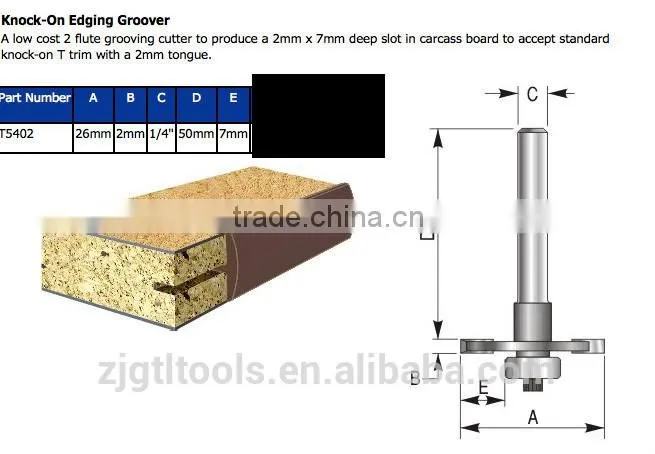 Cnc router bits T slot router bit cutter sizes