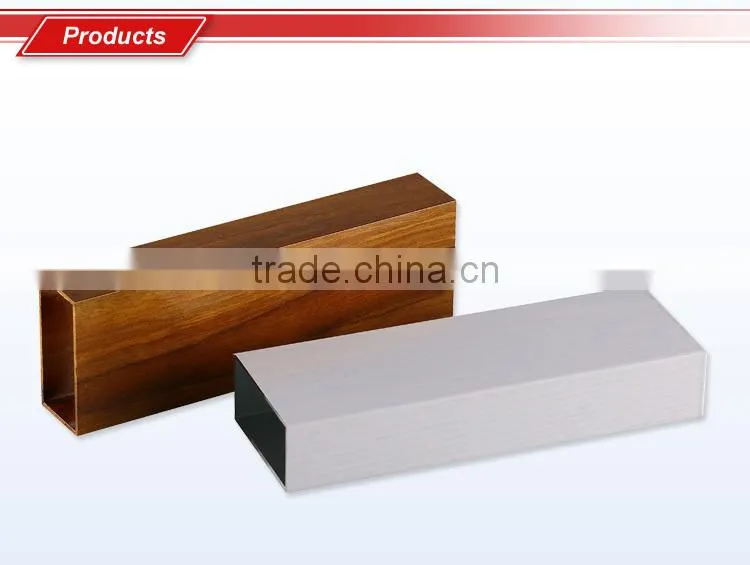 Universal multiple surface treatments 6063 aluminum square tube/profile