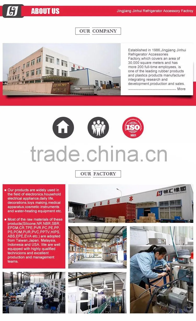High Quality Non-slip Adhesive rubber gasket for aluminium windows