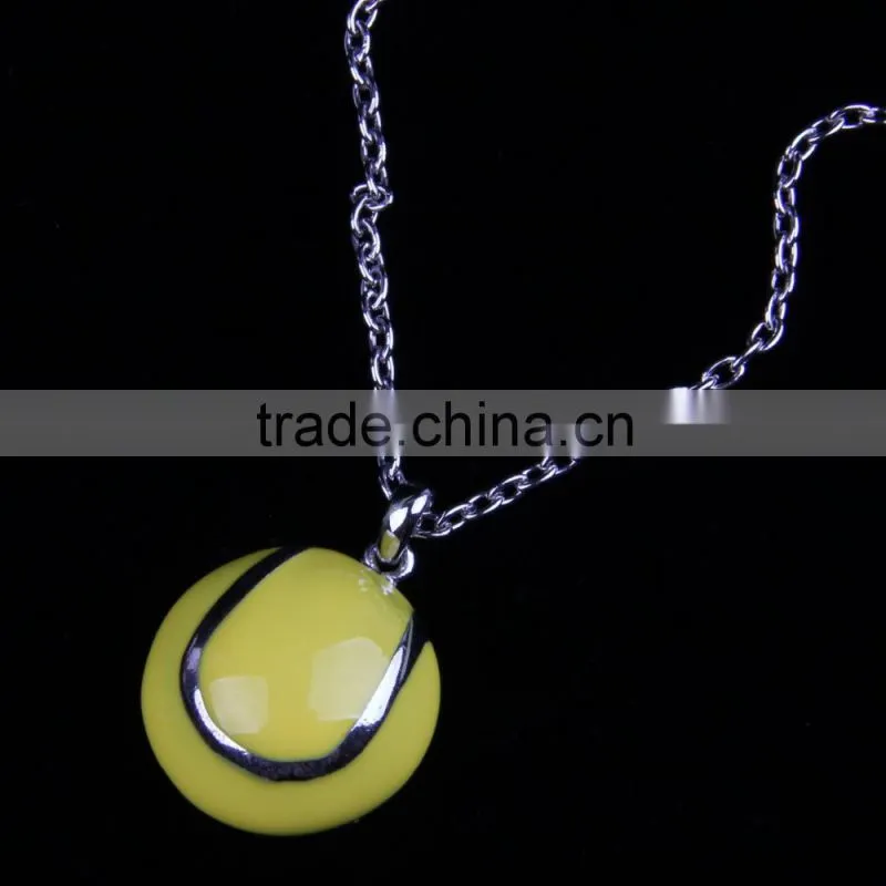 LCL-J3582 enamel soccer baseball volleyball basketball Fashion Necklace