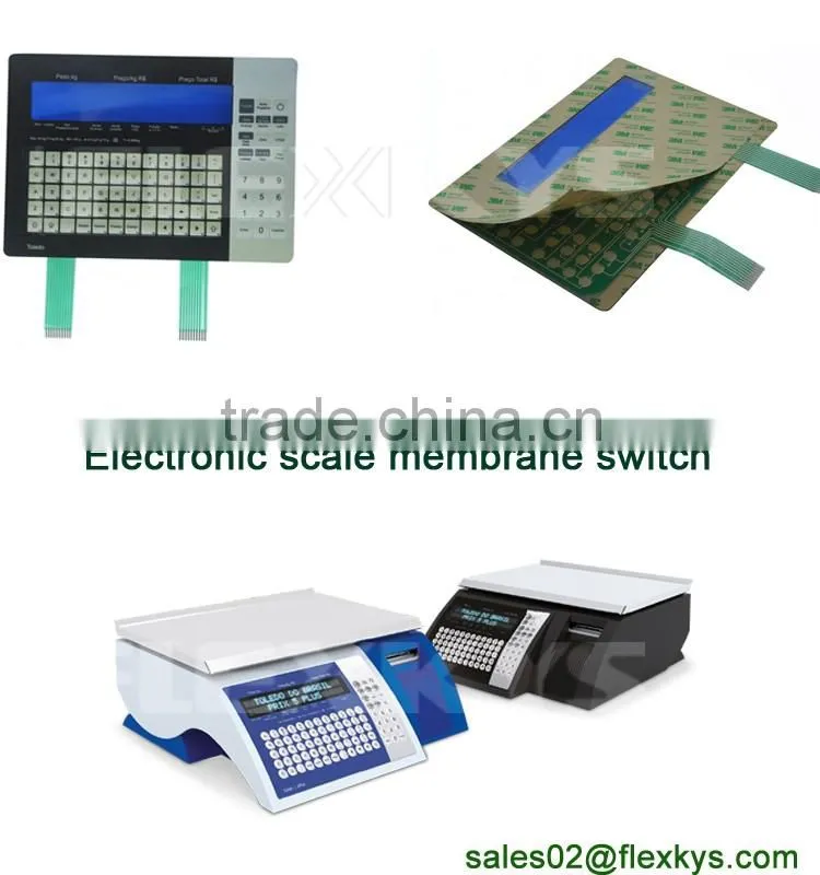 Digital scale poly dome membrane switches