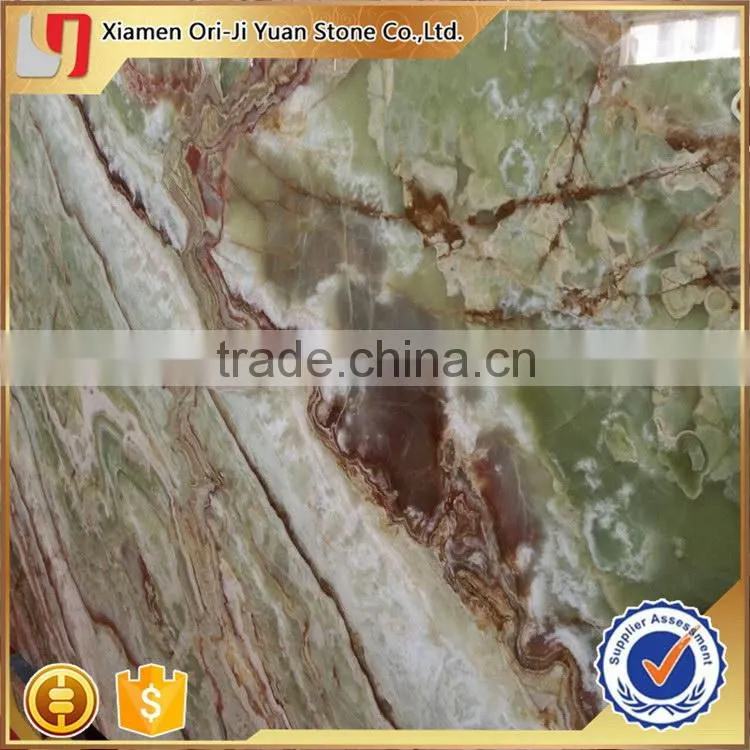 Good quality OEM royal pure green onyx stone slabs