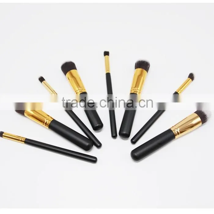 High quality synthetic hair makeup brushes set
