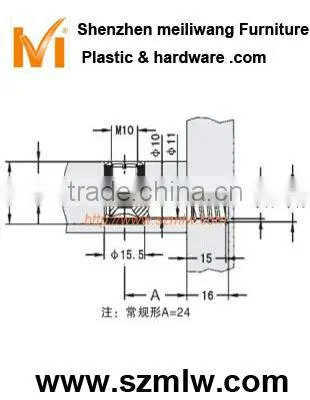 Steel 4 in 1 bed furniture connector