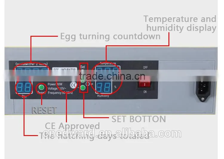 HHD 96% Hatching Rate Cheap and High Quality Chicken Duck Goose Parrot Small Birds Ostrich Egg Incubator Hatching 50 Eggs