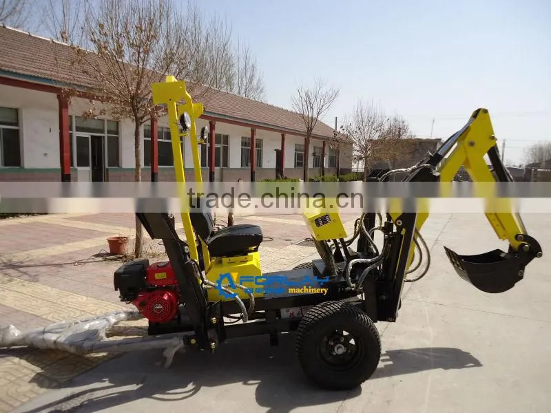 CE mini towable excavator with power