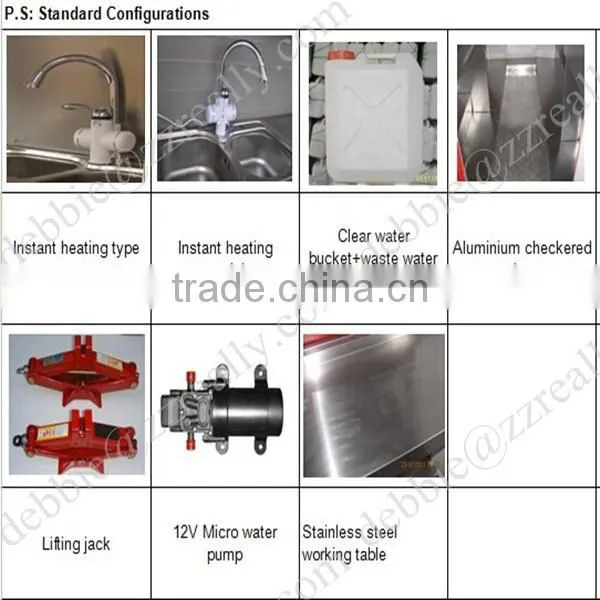 High Quality stainless steel food stall mobile stalls for fast food kiosk for snacks