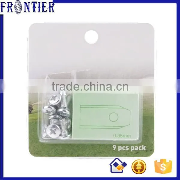 Replacement carbon steel robotic mower blade