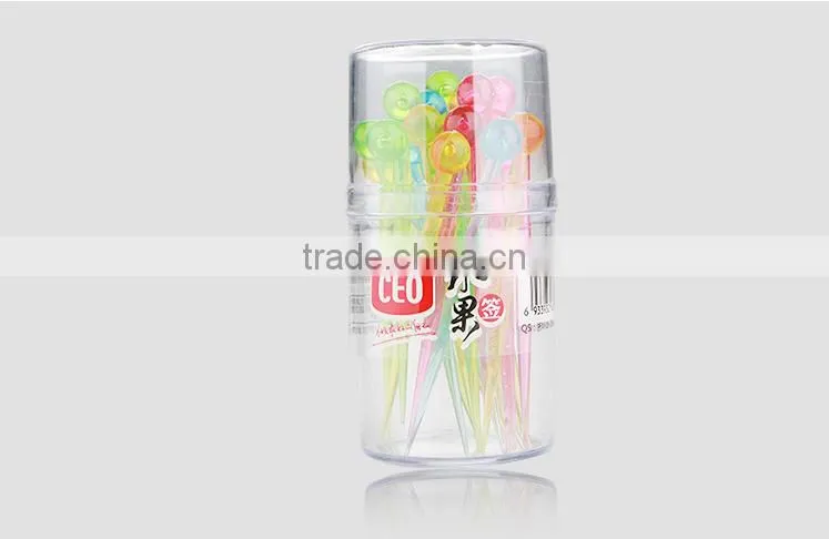 Reusable Plastic Food Fruit Dessert Cupcake Picks Set