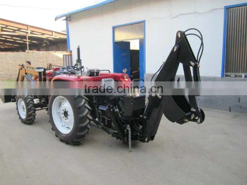 Tractor Backhoe Attachment with PTO hydraulic pump - attach to standard 3PL