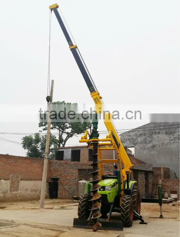 New type tractor cranes with drill well working in kenya