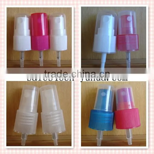 2014 hot sale new design good PP plastic non spill fresh liquid bottle 18/410 plastic nasal mist sprayer