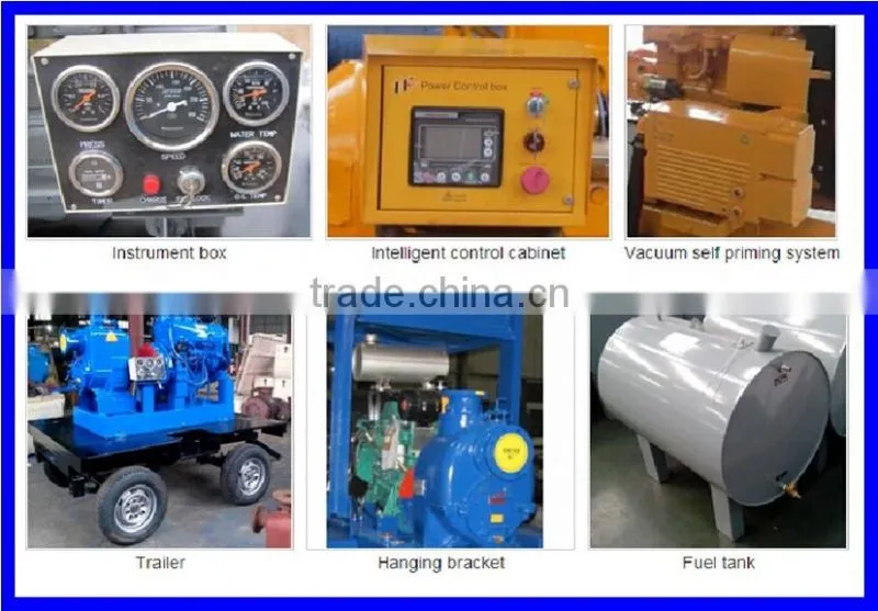 Centrifugal Semi-open Impeller Diesel Water Pump