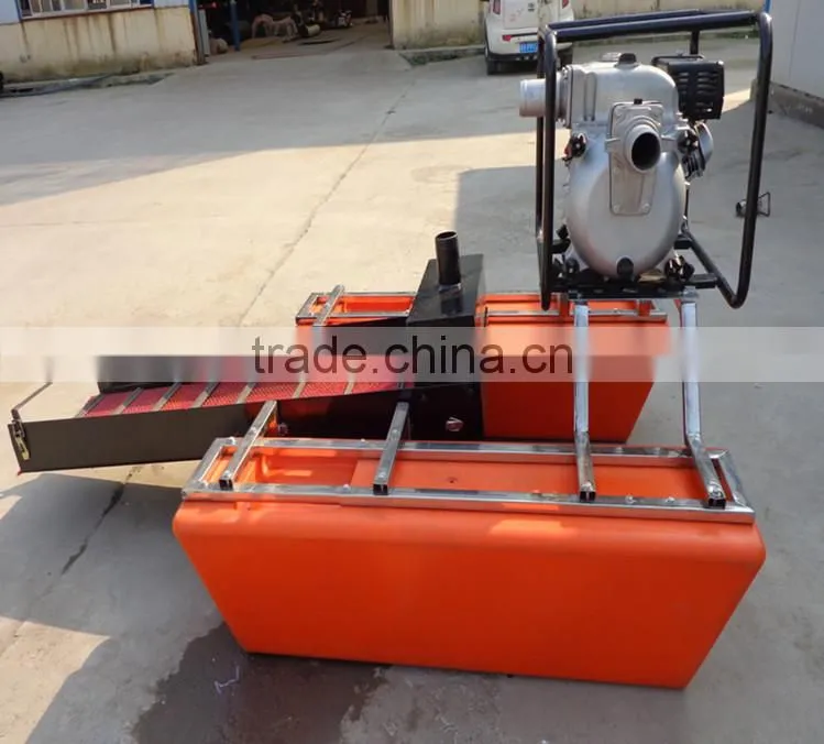 Profession make mini dredge for gold used in small river