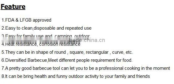 stainless steel round shape bbq grill