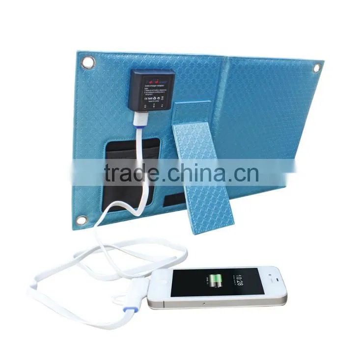 China manufacture charging phone 7w solar panel with usb wire