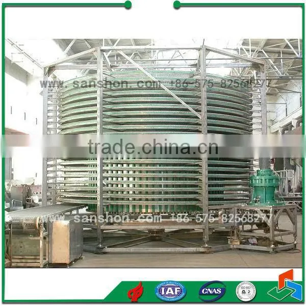 SSF Seafood and Vegetable Freezer IQF Spiral Freezer Meat Freezing Machine