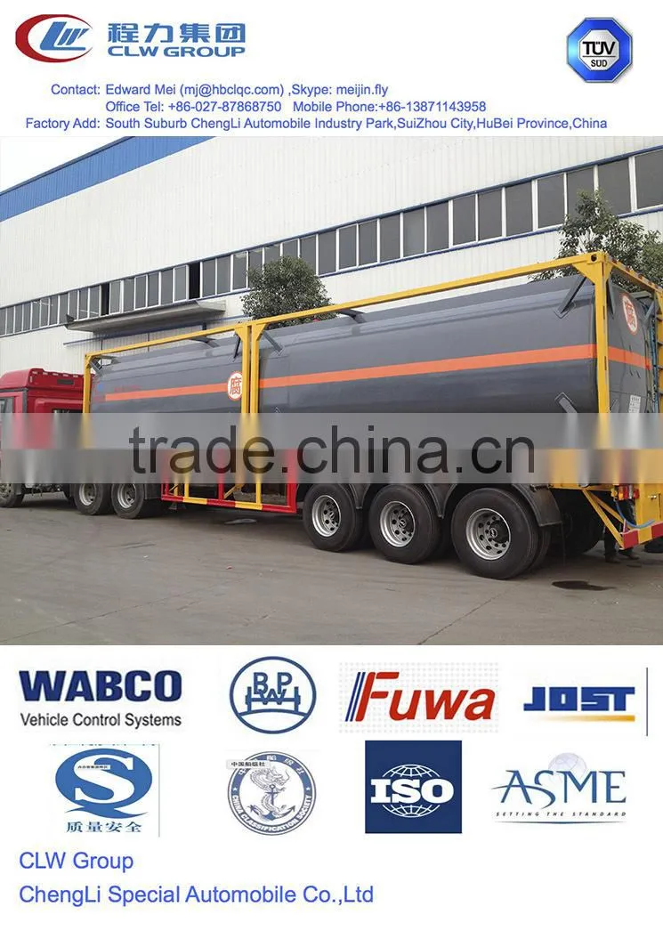 Hydrochloric acid 20 ft tank container
