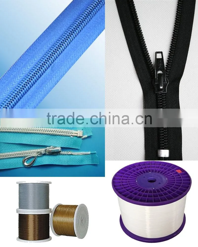0.70MM white color Zipper Teeth nylon monofilament