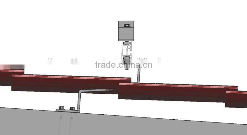 Easy installation away from water leaking/rooftop solar panel mounting system