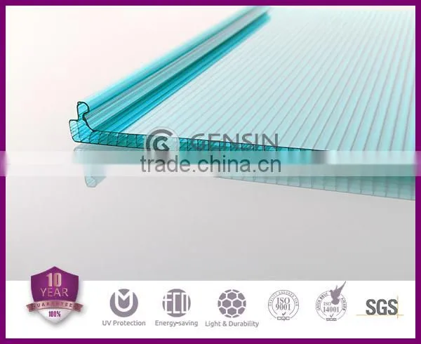 Haining Gensin 6mm U-lock polycarbonate sheet