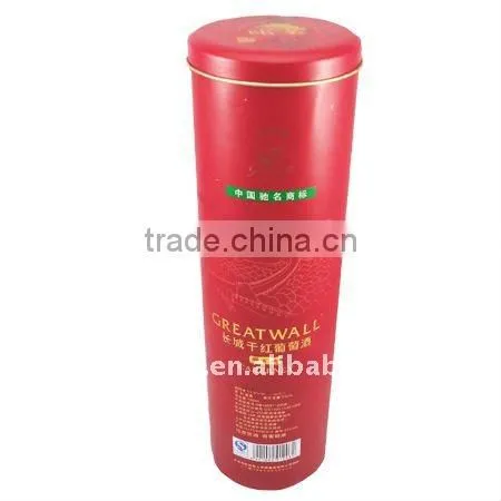 China supplier sell round red wine tin can ( C118 )