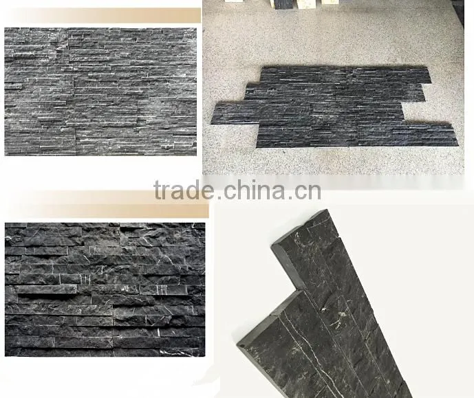 Nero marquina marble cultured stone cladding