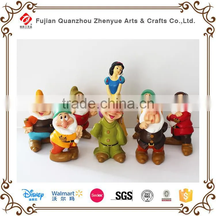 Beautiful resin snow white figure for garden decor
