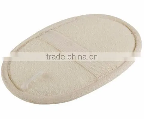 cy293 Natural Luffa and Terry Cloth Materials Loofa Sponge Scrubber Brush Close Skin For Men and Women Exfoliating Loofah Pads