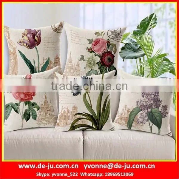 Rural Flowers Birds Indian Covers Cushion