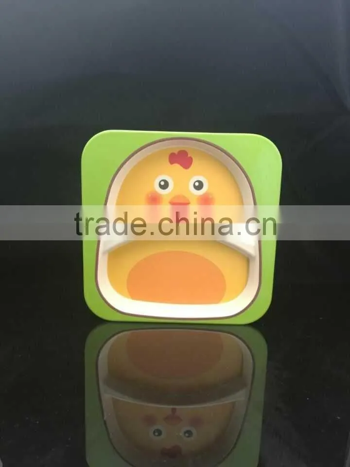 bio eco bamboo fibre kid's dinnerware set