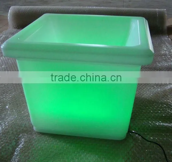 FO-9514 LED Lighted up Flowerpot, Garden LED Lighting Pot, Plastic Patio Plant Pot