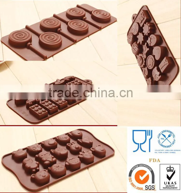 Hot Sell A Series Of Different Shape Silicone Cholocate Mold